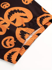 Halloween Pumpkin Print Yoga Leggings High Stretch Sports Tight Pants
