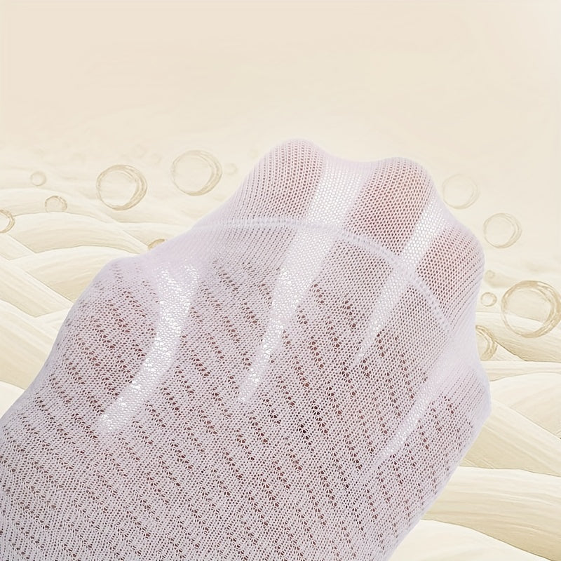 Women's Striped Crew Socks - Comfy & Breathable Short Socks