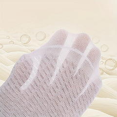 Women's Striped Crew Socks - Comfy & Breathable Short Socks