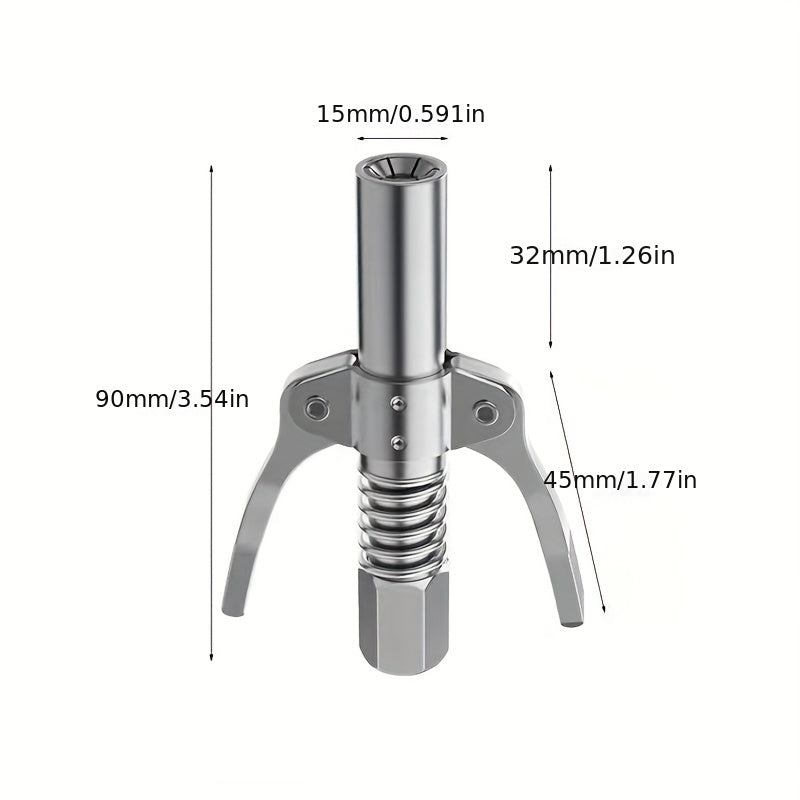 High Pressure Nozzle Butter Gun Head, Double Handle Lock Pliers Type