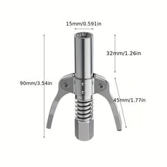 High Pressure Nozzle Butter Gun Head, Double Handle Lock Pliers Type