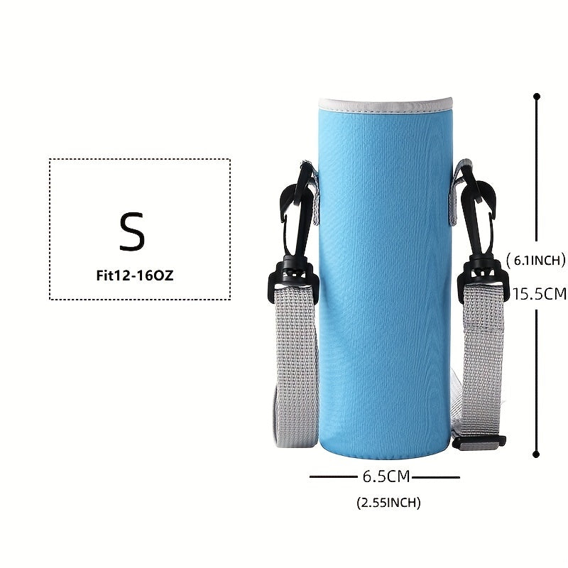 Insulated Cup Cover With Shoulder Strap for Outdoor Camping