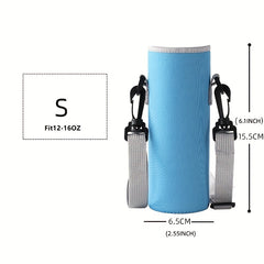 Insulated Cup Cover With Shoulder Strap for Outdoor Camping