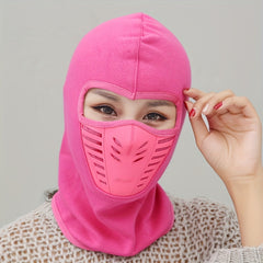 Winter Fleece Hat Neck Gaiter Face Protection Windproof Hat