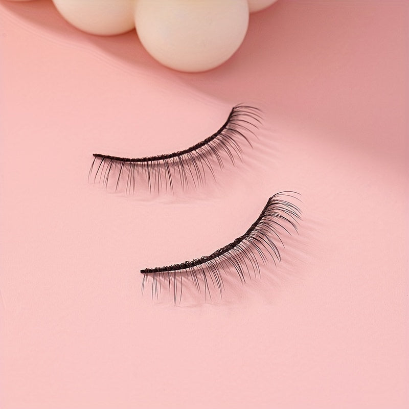 5 Pairs False Eyelashes Criss Cross Curly Makeup Extension Natural Look Lashes