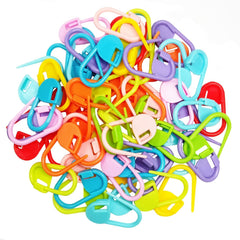 300pcs Stitch Needle Clips & Clear Storage Box DIY Knitting Random Colors