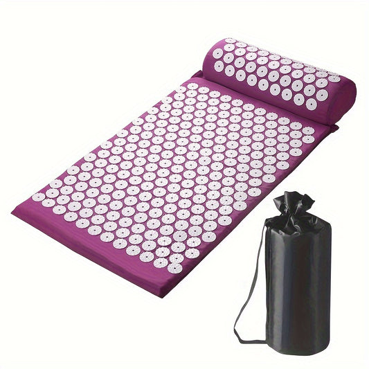 Acupressure Mat And Pillow Set Massage Yoga Mat Acupuncture Mat