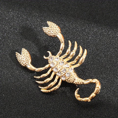 Scorpion Brooch Alloy Inlaid Diamond Pin Clothing Accessories