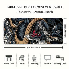 Dragon Gaming Mouse Pad HD Print Desk Mat PC Laptop Accessories