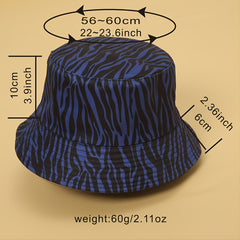 Striped Bucket Hat Unisex Lightweight Outdoor Hot Summer Beach Vacation Headwear