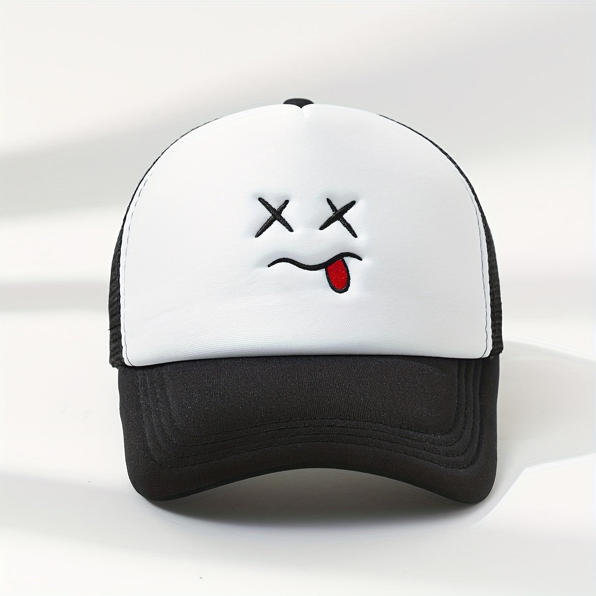 Breathable Mesh Eyes & Mouth Embroidery Baseball Cap