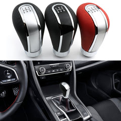 5 Speed Leather Shifter Knob for Manual Cars Trucks SUVs