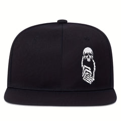 Skull Finger Embroidery Baseball Cap Hip Hop Dad Hat