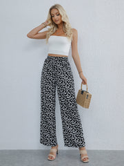 Ditsy Floral Wide Leg Pants for Summer