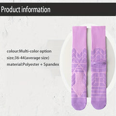 Men's Mid Crew Sport Socks Non Slip Shock Absorption Breathable Athletic Socks