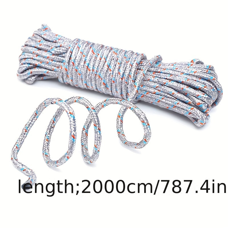 20m Durable Nylon Clothesline Rope for Camping