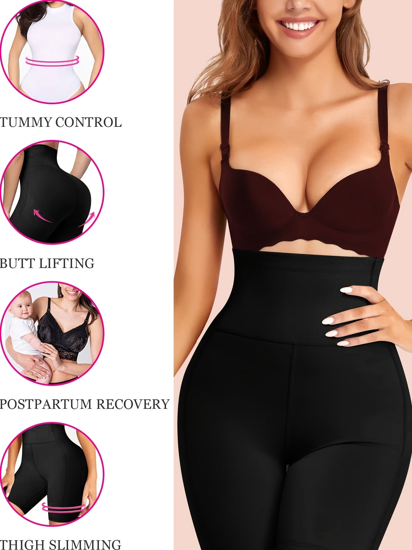 High Waist Tummy Control Butt Lifting Panties Thigh Slim Pants