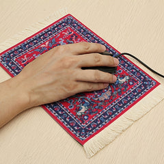 Rectangular Persian Mini Rug Woven Rug Mouse Pad Carpet Tassel Mat