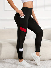 High Waist Yoga Pants Slim Fit High Stretch With Pockets