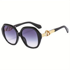 Men's Retro Large Round Frame Street Style Sunglasses