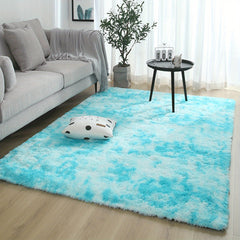 Tied Dyed Shag Furry Carpet 78.74 x 78.74