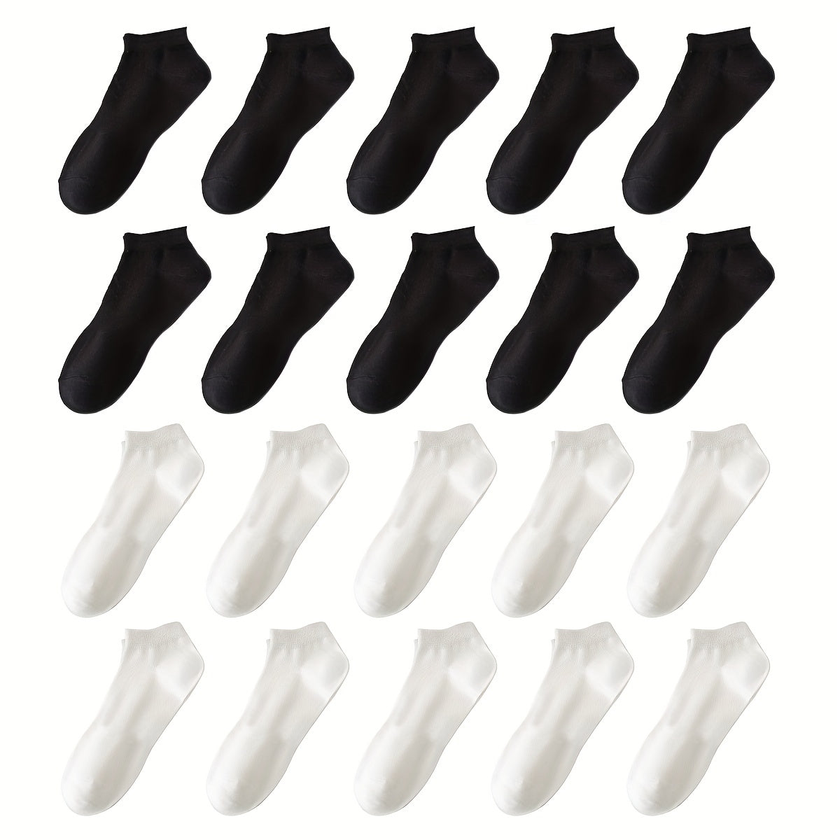 30 Pairs Soft Lightweight Ankle Socks Women's Stocking