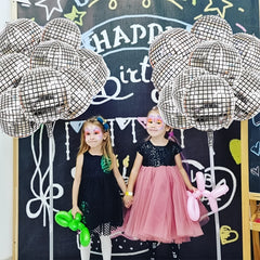6pcs 4D 55 88 Cm Disco Balloon Set Silvery Wedding Birthday Party Decor