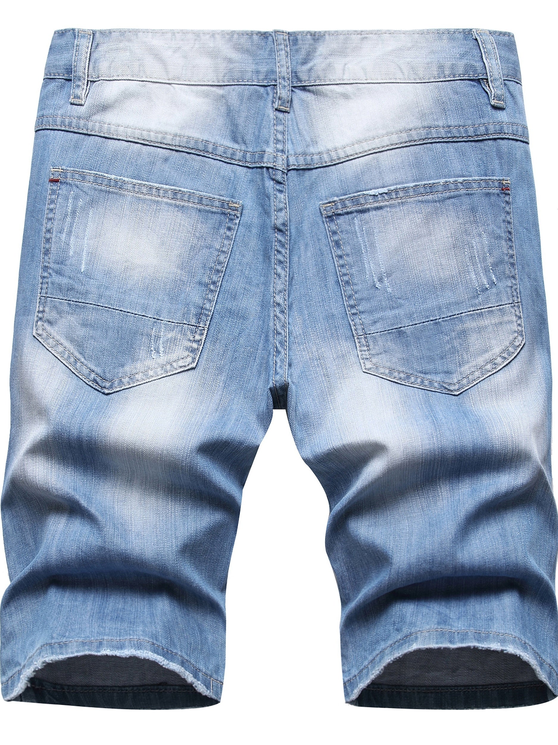 Men's Distressed Denim Shorts for Summer