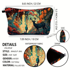 Cute Animal Print Makeup Bag Waterproof Cosmetic Case