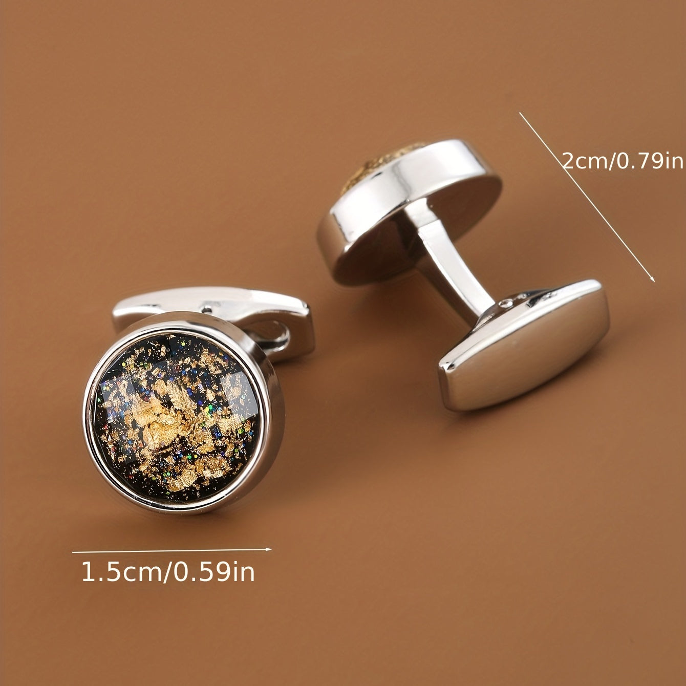 Round Cufflinks Business Shirt Clothing Buttons For Men And Women
