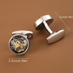 Round Cufflinks Business Shirt Clothing Buttons For Men And Women
