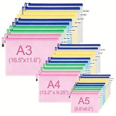 Waterproof Zipper Bag for School Office Supplies A3 A4 A5