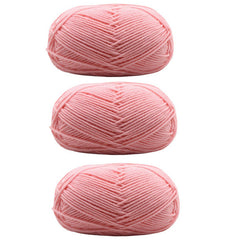 3pcs Acrylic Yarn Crocheting Knitting 4plys Soft DIY Line Sweater Hat