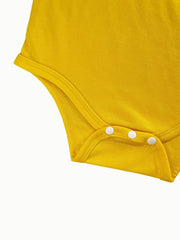 Chick Pattern Short Sleeve Onesie for Baby Boys & Girls