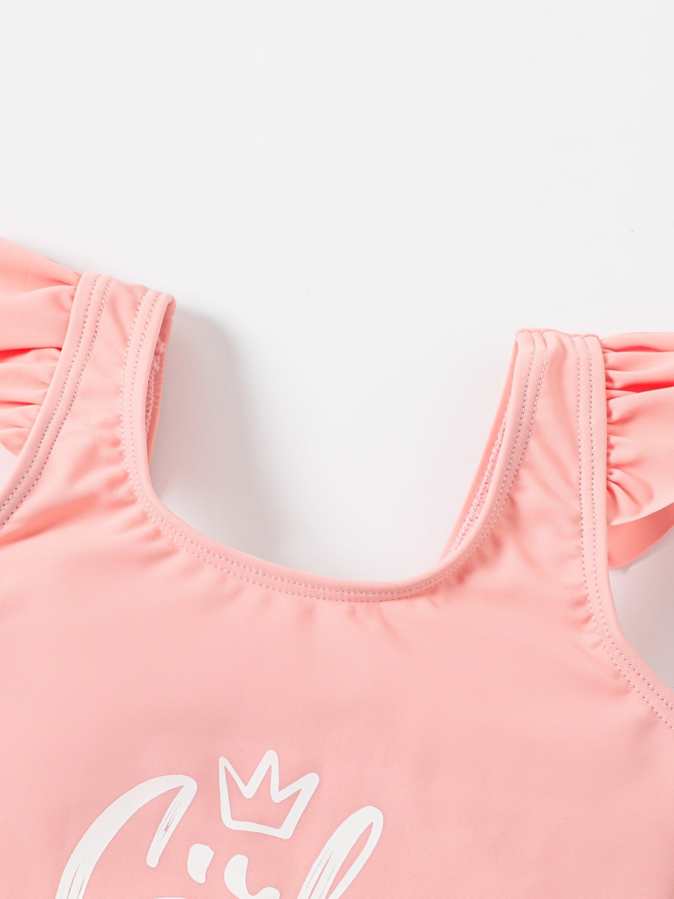 Toddler Girls GIRL POWER Onesie Swimsuit Sleeveless Camisole