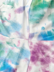 3pcs Girls Cartoon Unicorn And Butterfly Tie Dye Athletic Leggings