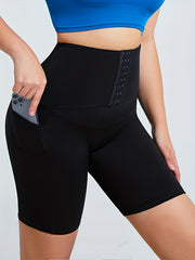 Tummy Control Butt Lifting Shorts With Pockets