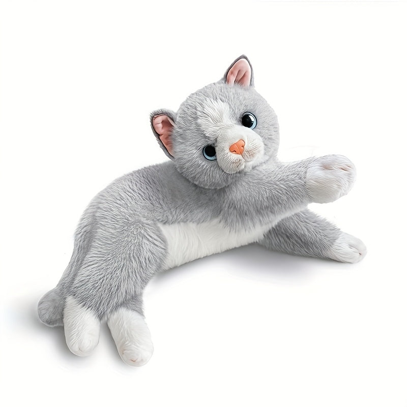 Realistic Lying Position Cat Doll Stuffed Toy