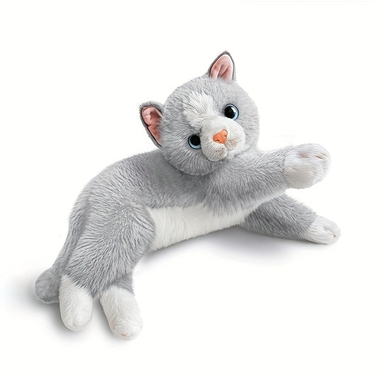 Realistic Lying Position Cat Doll Stuffed Toy