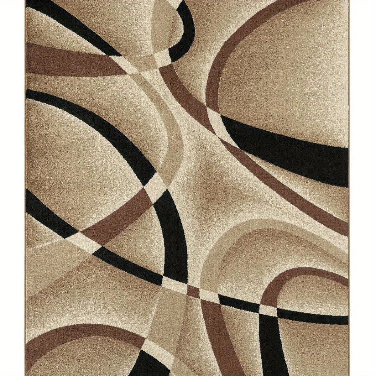 Persian Geometry Beige Abstract Area Carpet Living Room Kitchen Mat
