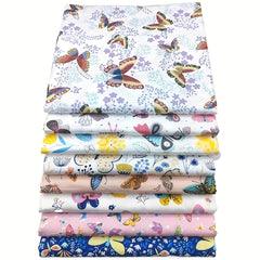 8pcs Cotton Precut Quilting Fabric Squares DIY Sewing Scrapbooking