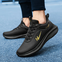 Men's Running Shoes Non Slip Lace Up Soft Sole Sneakers