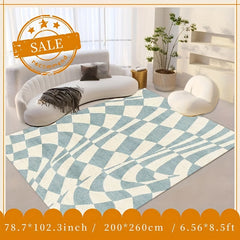 Large Geometric Area Rugs Soft Carpet for Living Rooms - Washable & Anti Slip