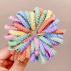 50pcs Colorful Hair Tie Hair Bands Ponytail Holders for Girls