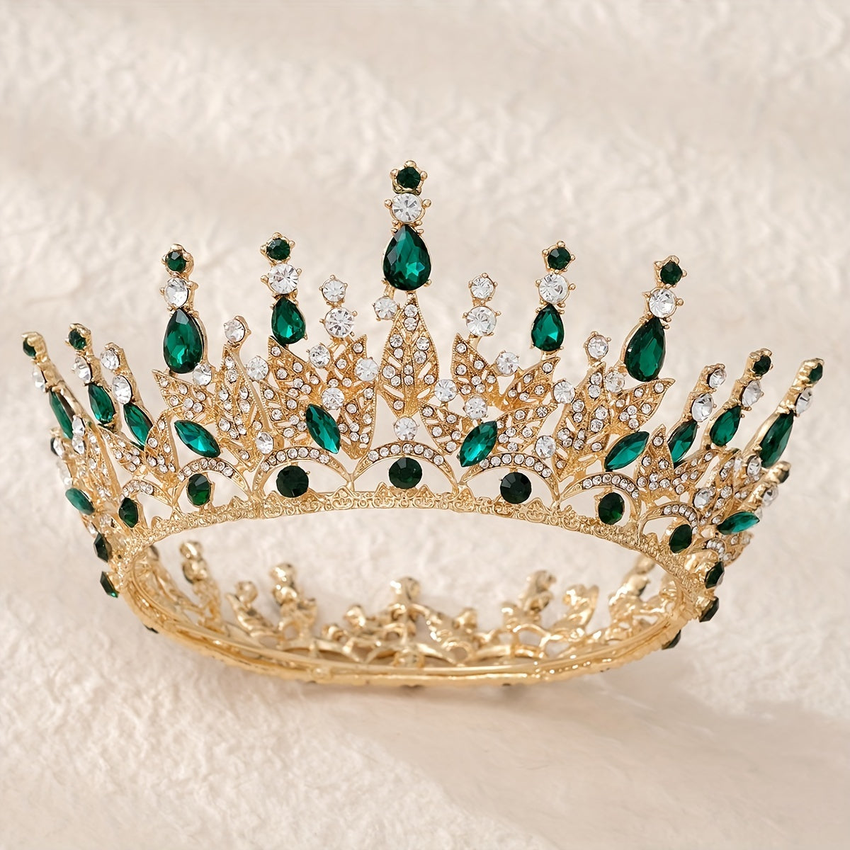 Vintage Crystal Headband Queen Princess Crown Bridal Wedding Head Jewelry