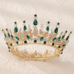 Vintage Crystal Headband Queen Princess Crown Bridal Wedding Head Jewelry