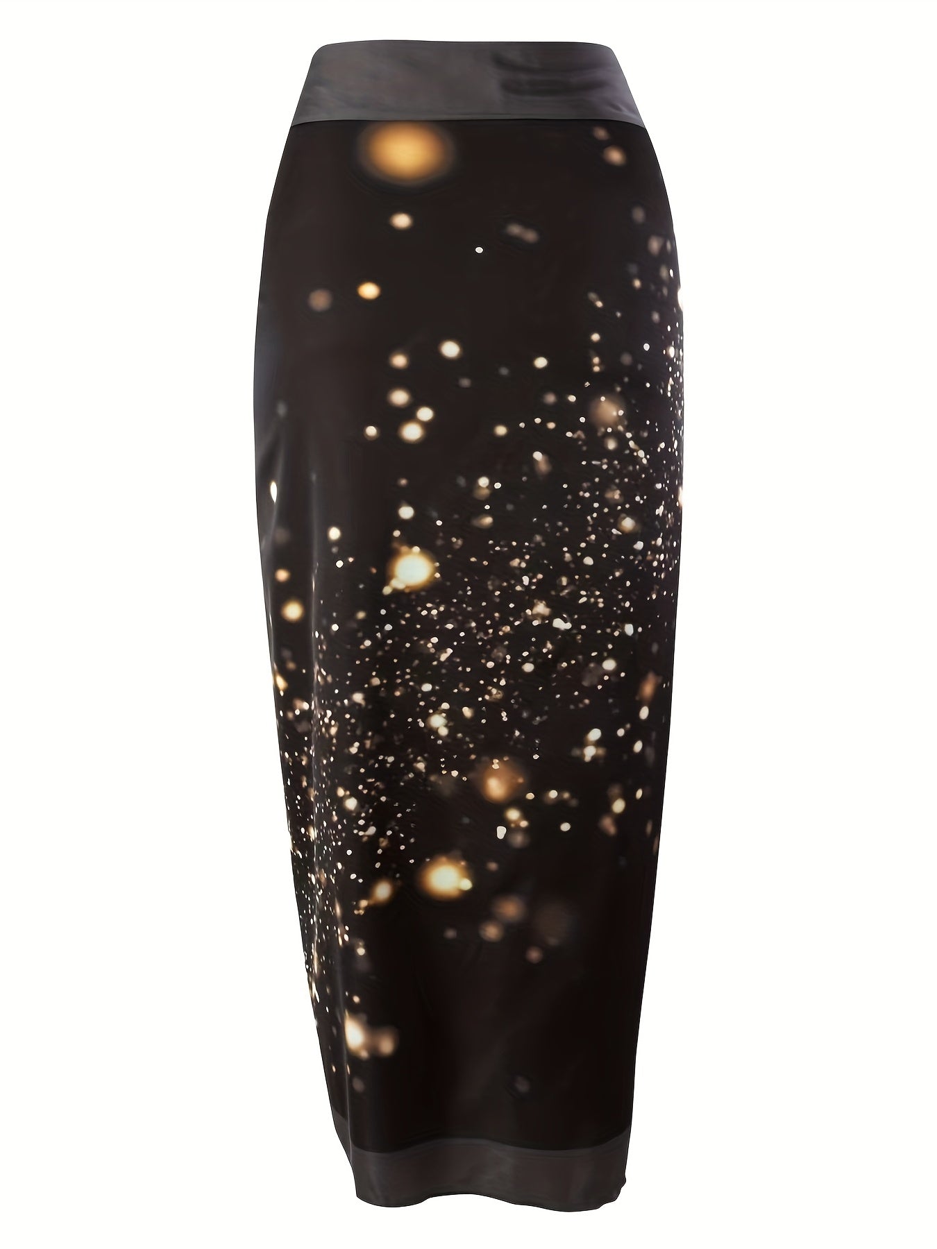 Glitter Star Print One Piece Bathing Suit & Sarong Cover Up Set