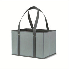 Reusable Grocery Bags Heavy Duty Shopping Bags Box Shape Stay Open Fold Flat