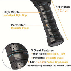 2 Fiberglass Pickleball Paddles Set + 4 Balls & Bag
