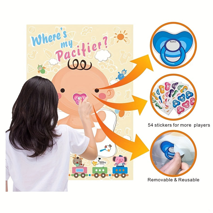 Baby Shower Party Game Pin The Dummy On The Baby Favors